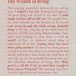 What is making you feel ridiculously rich in this season of your life? 🤑❤️😘
