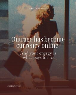 How many circuses have we been invited into this year? 😂

I’m becoming far more interested in the energy underneath what we’re being invited to participate in than choosing a side.

Is it clean? Is it mine? Do I actually want to plug myself into this?

Our attention is fucking valuable.

Spend it wisely. 🖤

Save this post to read through when you have some space to soak it in 🙏